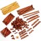 Amish Made Wood Log Building Toy Set Hardwood Nontoxic Ages 3 and Up 155 Pieces